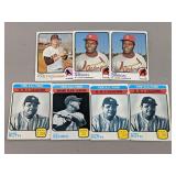 1973 Topps - 7 HOF Cards - Gibson