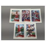 1989 Topps Mini Leaders Cardinals 5 cards w/Ozzie