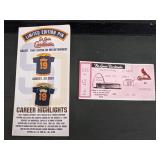 Tony Gwynn Limited Edition Pin W/ Ticket Stub