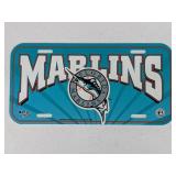 Marlins MLB Team License Plates - Plastic