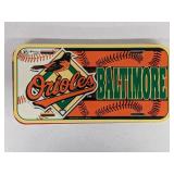 Orioles MLB Team License Plates - Plastic