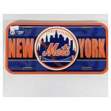 Mets MLB Team License Plates - Plastic