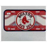 Red Sox MLB Team License Plates - Plastic