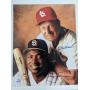 64/106 Stan Musial & Tony Gwynn Signed UD Photo