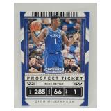 2020 Contenders Prospect Ticket Zion Williamson RC