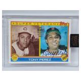 22/30 1983 Topps Signature Series Tony Perez Auto