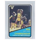 1969 Topps NBA Championship Lakers/Knicks #159