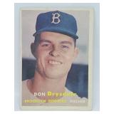1957 Topps - #18 - Don Drysdale Rookie Card