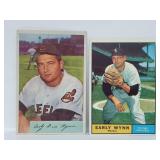 1954 Bowman #164 & 1961 Topps #455 Early Wynn Lot