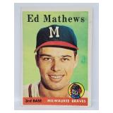 1958 Topps #480 - Eddie Mathews