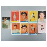 1957 & 1958 Topps - 9 New York Yankee Card Lot