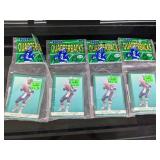(4) 1991 Fleer Quarterbacks Football Card Packs