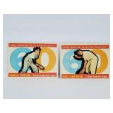 1960 Topps #553 & #569 - All Star High Number