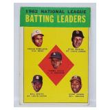 1963 Topps #1 - Batting Leaders (Musial/Aaron)