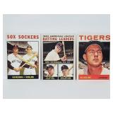 1964 Topps # 8 #182 #250 Kaline & Yastrzemski Lot