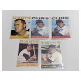 (5) 1964 Topps Baseball Cards
