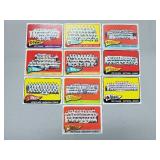1965 Topss - 10 Card Team Lot - No Dups