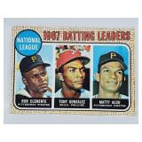 1968 Topps #1 Leader Card - Roberto Clemente