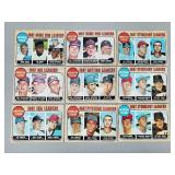 1968 O-Pee-Chee (Rare) Lot of 9 Cards Hank Aaron