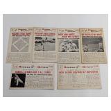 (6) Baseball Hi-Lites Cards Babe Ruth Dizzy Dean
