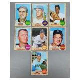 1968 Topps - 7 Card HOF/Star Pitchers Lot