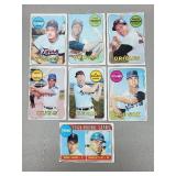 1969 Topps - 7 HOF/Star Lot
