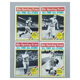 1976 Topps - 4 Card All Time All Star Lot