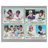 1978 Topps - 4 Card Lot of Leader Cards - (Ryan)
