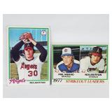 1978 Topps #206 & #400 - Nolan Ryan Cards