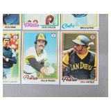 1976-78 Topps 3 Lou Brock 2 Keith Henderson Cards