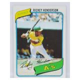 1980 Topps # 482 Rickey Henderson Rookie Card