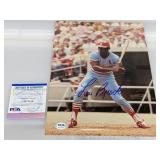 Lou Brock Signed 8x10 Magazine Clipping W/ PSA