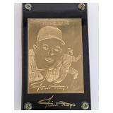 22K Gold Foil Willie Mays Card