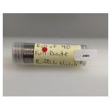 Roll (40) Full Date Buffalo Nickels