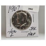 1967 40% Silver JFK Half $1 Dollar