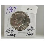 1967 40% Silver JFK Half $1 Dollar