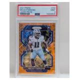 2021 Prizm Orange Lazer Micah Parsons RC 382 PSA 9