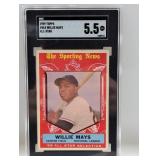 1959 Topps All-Star Willie Mays #563 SGC 5.5