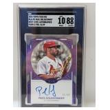 2024 Topps Auto Purple Foil /49 Goldschmidt SGC 8