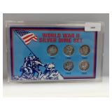 WWII Silver Dime Set