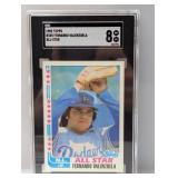 1982 Topps #345 Fernando Valenzuela All-Star SGC 8