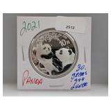 2021 30G .999 Silver Panda 10 Yuan