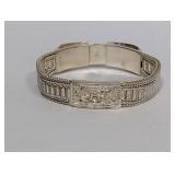 7" .925 Sterl Floral Accent Bracelet