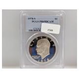PCGS 1978-S PR69DCAM Ike $1 Dollar