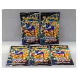(5) 2023 Pokemon Crown Zenith Booster Packs
