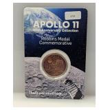 Apollo 11 1oz .999 Copper Robbins Medal