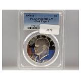 PCGS 1976-S PR69DCAM Type 1 Ike $1