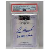 Lou Brock 2012 Leaf Legends Silver Auto 6/10 PSA10
