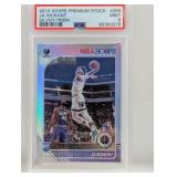 2019 Hoops Prem Stock Morant Silver Prizm RC PSA 9