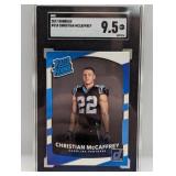 2017 Donruss Christian McCaffrey RC #318 SGC 9.5